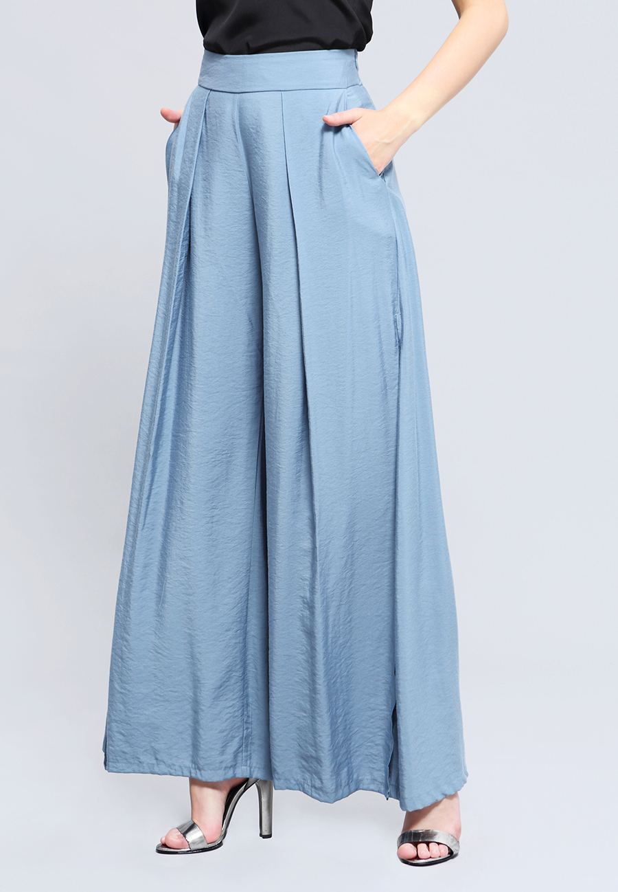 Pinstripe Tailored Trouser Midi Skirt – Vamp Official