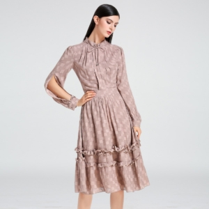 Fit and Flare Blouse Dress